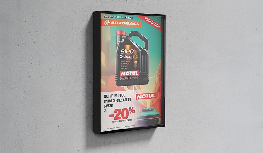 Autobacs : affiches produits et promotionnelles