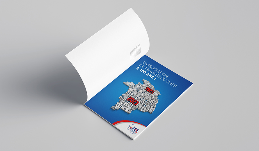 Association des Maires du Cher : Visuel & déclinaison de logo